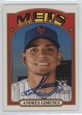 2021 Topps Heritage Real One Autographs Andres Gimenez #ROA-AGI card
