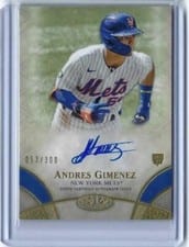 2021 Topps Tier One Break Out Autographs Andres Gimenez #BOA-AG card