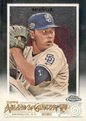 2020 Topps Allen & Ginter Chrome Base Set Andres Muñoz #300 card