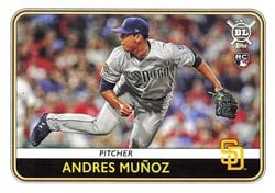 2020 Topps Big League Base Set Andres Muñoz #110 card