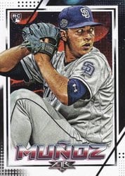 2020 Topps Fire Base Set Andres Muñoz #173 card