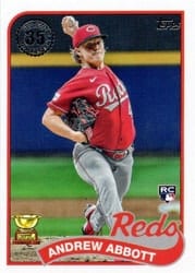 2024 Topps 1989 Topps Baseball 35th Anniversary (Series 1) Andrew Abbott #89B-96 card