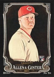 2024 Topps Allen & Ginter X Base Set Andrew Abbott #32 card