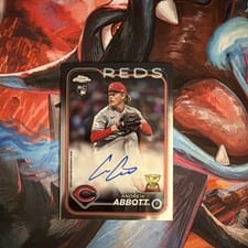 2024 Topps Chrome Update Autographs Andrew Abbott #AC-AA card