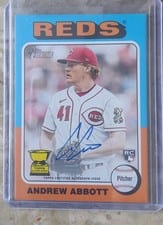 2024 Topps Heritage Real One Autograph Andrew Abbott #ROA-AA card