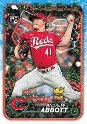 2024 Topps Holiday Base Set Andrew Abbott #H82 card