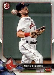 2018 Bowman Base Set Andrew Benintendi #38 card