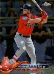 2018 Topps Chrome Base Set Andrew Benintendi #151 card