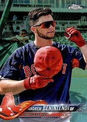 2018 Topps Chrome Base Set Andrew Benintendi #151b card
