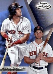 2018 Topps Gold Label Base Set Andrew Benintendi #24 card