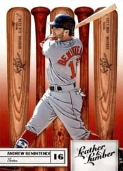 2019 Panini Leather & Lumber Base Set Andrew Benintendi #95 card
