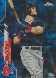 2020 Topps Chrome Sapphire Edition Base Set Andrew Benintendi #196 card