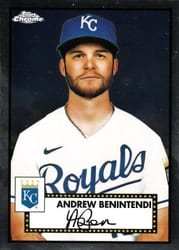 2021 Topps Chrome Platinum Anniversary Base Set Andrew Benintendi #432 card