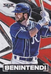 2021 Topps Fire Base Set Andrew Benintendi #112 card