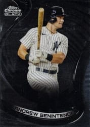 2022 Topps Chrome Black Base Set Andrew Benintendi #63 card