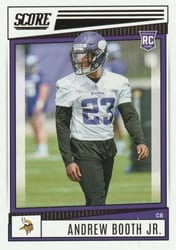 2022 Score Base Set Andrew Booth Jr. #326 card