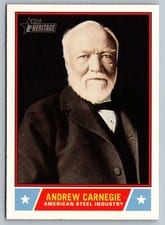 2025 Topps Heritage Notable Americans Andrew Carnegie #NS-56 card