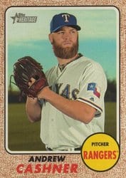 2017 Topps Heritage Base Set Andrew Cashner #514 card