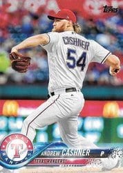 2018 Topps Base Set Andrew Cashner #208 card