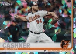 2019 Topps Chrome Sapphire Edition Base Set Andrew Cashner #338 card