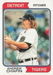 2023 Topps Heritage Base Set Andrew Chafin #327 card