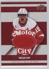 2025-26 Upper Deck Detroit Red Wings Centennial Motor City Materials Andrew Copp #MCM-AC card