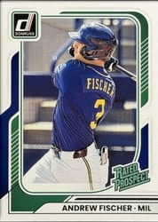 2026 Donruss Base Set Andrew Fischer #102 card