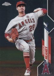 2020 Topps Chrome Base Set Andrew Heaney #28 card