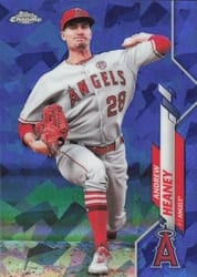 2020 Topps Chrome Sapphire Edition Base Set Andrew Heaney #66 card