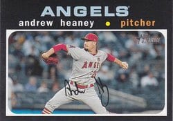 2020 Topps Heritage Base Set Andrew Heaney #318 card