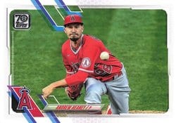 2021 Topps Base Set Andrew Heaney #387 card