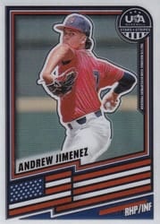 2026 Panini Stars & Stripes Prizm Base Set Andrew Jimenez #146 card