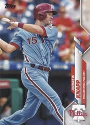 2020 Topps Base Set Andrew Knapp #662 card