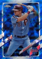 2021 Topps Chrome Update Sapphire Edition Base Set Andrew Knapp #US164 card