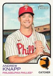 2022 Topps Heritage Base Set Andrew Knapp #455 card