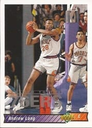 1992-93 Upper Deck Base Set Andrew Lang #71 card