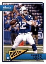 2018 Panini Classics Base Set Andrew Luck #43 card
