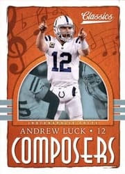 2018 Panini Classics Composers Andrew Luck #28 card