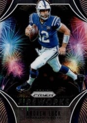 2019 Panini Prizm Fireworks Andrew Luck #1 card