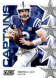 2019 Score Captains Andrew Luck #C-10 card