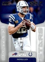2019 Score Fantasy Stars Andrew Luck #FS-9 card