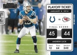 2021 Panini Contenders Playoff Tickets Andrew Luck #PLT-ALU card
