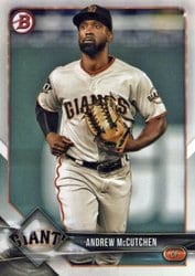 2018 Bowman Base Set Andrew McCutchen #68 card