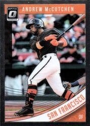 2018 Donruss Optic Base Set Andrew McCutchen #125 card