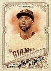 2018 Topps Allen & Ginter Base Set Andrew McCutchen #184 card