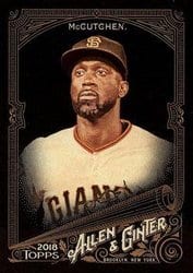 2018 Topps Allen & Ginter X Base Set Andrew McCutchen #184 card