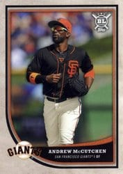 2018 Topps Big League Base Set Andrew McCutchen #153 card