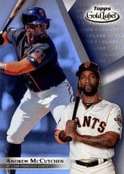 2018 Topps Gold Label Base Set Andrew McCutchen #84 card