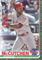 2019 Topps Holiday Base Set Andrew McCutchen #HW106 card