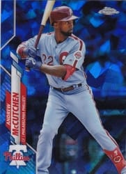 2020 Topps Chrome Sapphire Edition Base Set Andrew McCutchen #467 card